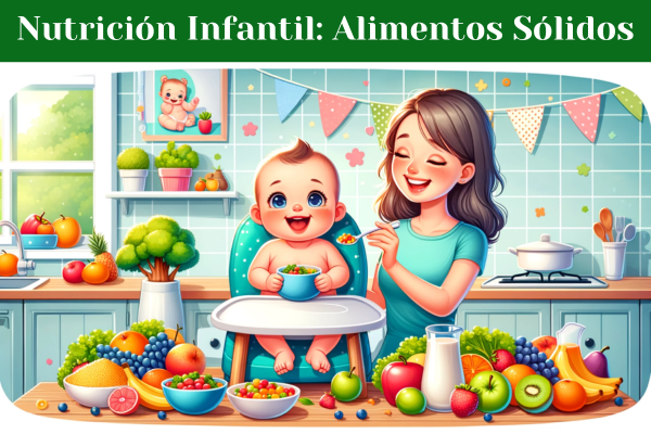 Alimentación Complementaria: Introduciendo Alimentos Sólidos a Bebés. Nutrición Infantil: Primeros Pasos para una Vida Saludable